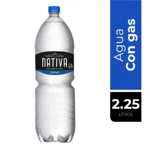 AGUA NATIVA CON GAS 2,25 LTS